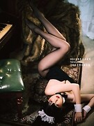 Teen Asian Cosplay Girl in Pantyhose